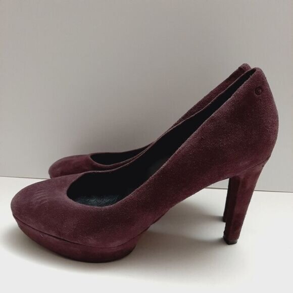 ROCKPORT Adiprene Platform Pumps High Heels Purple Suede Leather Sz 8.5 | Eur 39 - Picture 5 of 16